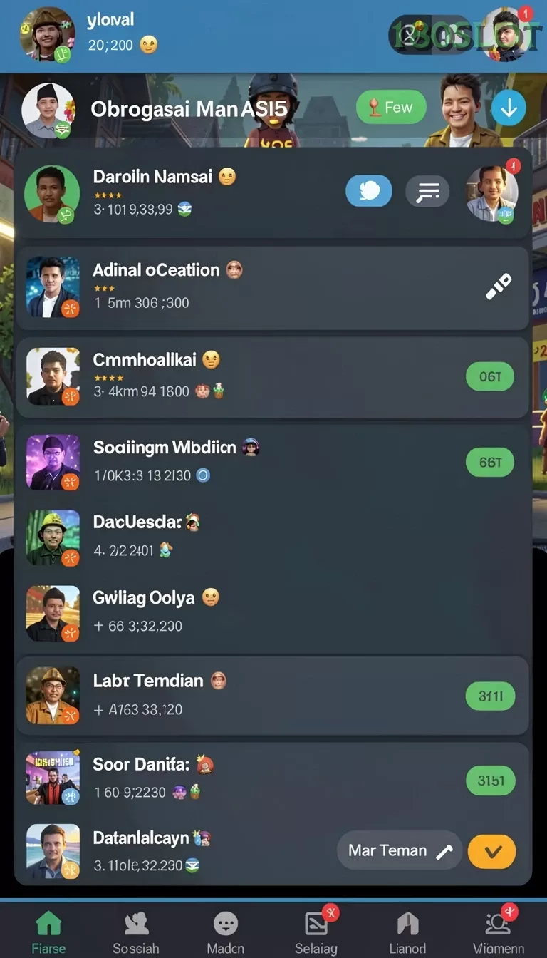 Cuplikan layar VM777 — aktivitas